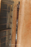 Cowhide Tooled Embroidery Leather Belt W Western Buckle